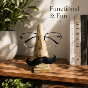 Soporte Decorativo de Madera para Gafas | Divertido Soporte para Gafas con Forma de Nariz, Organizador para el Hogar u Oficina, Idea de Regalo, Artesanía de Primera Calidad, Deluxe - Product Image 4