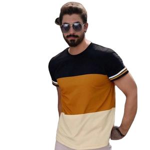 Camisetas a rayas simples a la moda para hombre, camiseta informal de verano de manga corta con estampado 3D, jerséis transpirables holgados con cuello redondo, Tops - Product Image 4