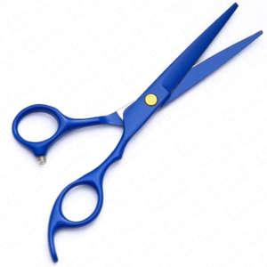 Premium 6 Inch Blue Titanium Barber Hair Scissors Professional Hair Cutting Shears Custom Branding Salon <b>Tool</b> - Product Image 2