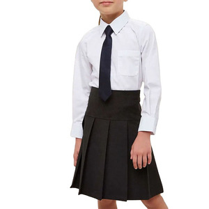 Prix de gros – Ensemble uniforme scolaire pour filles : chemises et jupes plissées à taille ajustable - Product Image 5