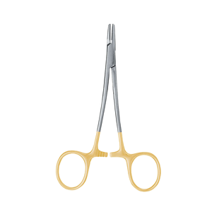 Portaagujas Halsey Smooth Perma Sharp de 13 cm, Instrumento Quirúrgico Dental de Acero Inoxidable, Kit de Herramientas de Sutura de Precisión - Product Image 1