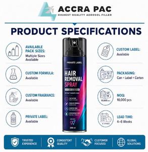 Espuma depilatoria corporal en aerosol que crea una textura de espuma para una depilación corporal conveniente a precio mayorista por parte del exportador - Product Image 2