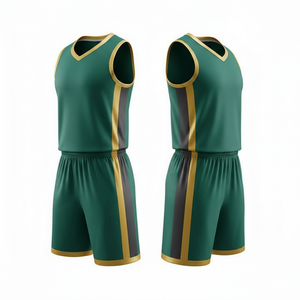 Uniformes de Baloncesto Profesionales 2026 al por Mayor |   Camisetas con Cuello en V Ligeras y Transpirables 100% Poliéster |   Fábrica de Ropa Deportiva para Equipos - Product Image 2