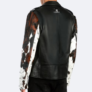 Manteau de voyage en cuir pleine fleur naturel pour homme avec poches discrètes et construction sur mesure, fabrication OEM 2026 - Product Image 3