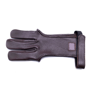 Gants de tir à l'arc de qualité supérieure, gants en cuir réglables pour la chasse, la pratique du tir sur cible et les activités sportives de plein air - Product Image 1