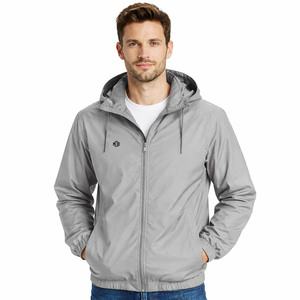 Custom Logo <b>Lightweight</b> Nylon Windbreaker <b>Rain</b> <b>jacket</b> for <b>men</b> Outdoor Hoodie Wind Resistant Streetwear Low MOQ Wholesale OEM - Product Image 1