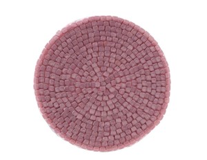 Set de table rond artisanal en perles d'ivoire, décoration de table de luxe pour mariages, fêtes et événements, set de table élégant à fleurs et perles. - Product Image 6