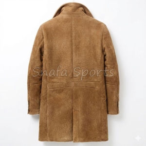 Factory Design New Arrival <b>Shearling</b> Faux Fur Leather <b>Jacket</b> Wholesale Rate Fashionable Men's Biker Leather <b>Bomber</b> <b>Jacket</b> - Product Image 2