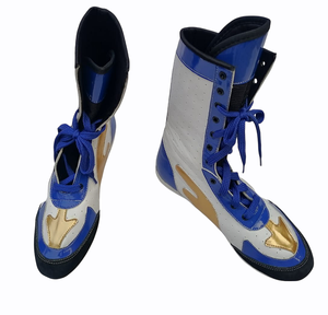 WARZONE SPORTS WS-BS-000100022 Customized Design Logo Good Selling Lace-up PVC Flexible <b>Light</b> Weight Professionally Boxing Shoes - Product Image 1