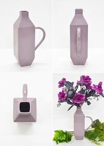 แจกันดอกไม้ทรงโต๊ะแฟนซีสำหรับบ้านหรูหราแจกันดอกไม้สีโบราณเคลือบผง - Product Image 4