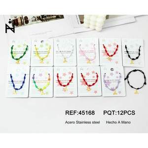 Pulsera de Nudos de Siete Estrellas Golden Beauty Tail, Acero Inoxidable, con Cuentas, a la Moda - Product Image 1