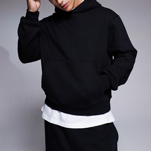 Sudadera con Capucha de Alta Calidad para Hombre, 465 GSM, para Verano y Otoño, 100% Poliéster, Felpa, Hombros Caídos, Bordada - Product Image 1