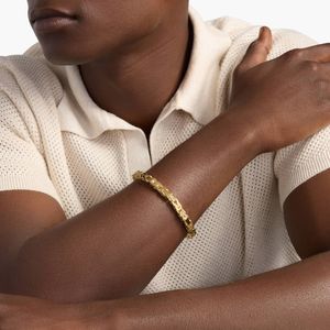 Pulsera de Cadena Bizantina de 8 Pulgadas en Oro Amarillo - Product Image 4