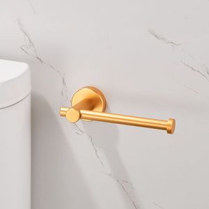 Portarotolo da Parete Moderno in Alluminio Spesso con Finitura Oro Spazzolato per Bagno, Cucina e Lavanderia - Product Image 3