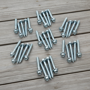 High Strength Class 4 Metric/Inch Carbon Steel C1022/1018 Sharp Point External Hex Head Coarse Wood Thread HRC22-32 Zinc Screw - Product Image 1