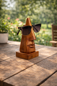ที่วางแว่นตาไม้ทำมือ Woodensure รูปทรงจมูก ดีไซน์สวยงาม สำหรับโชว์แว่นตา ตกแต่งโต๊ะทำงานในบ้านหรือสำนักงาน - Product Image 5