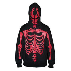 Sudadera con capucha y cremallera completa, con bolsillo, cómoda y suave, de algodón, perfecta para hombres, mujeres y adolescentes. - Product Image 1