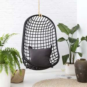 Chaises suspendues en rotin pour extérieur, forme œuf, qualité supérieure, en promotion. - Product Image 2