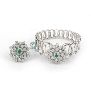 Sonishi Green CZ Designer Bracelet Fine Jewelry Set - Product Image 1