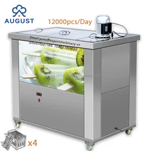 Máquina automática para hacer paletas de hielo con sello trasero