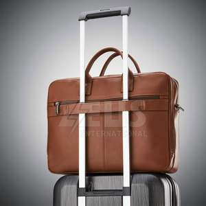 Sac à ordinateur portable en cuir de voyage, fabrication OEM, vente d'usine, nylon/polyester, fabriqué en cuir de haute qualité - Product Image 4