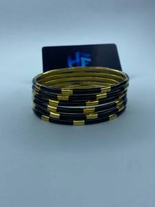Handmade Brass <b>Resin</b> Bangles Women's Ethnic Party Export Supplier Private Label Manufacturer Retailers - Product Image 4