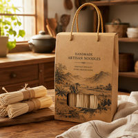Boîte cadeau alimentaire personnalisée avec poignée pour boulangerie, salon de thé, magasin de fruits, vente au détail, emballage de fruits pour marque locale