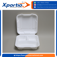 Boîtes en bagasse de qualité alimentaire 6x6 9x9, écologiques, sans BPA, micro-ondables, emballage pour restauration rapide, logo personnalisé, restaurant, hôtel