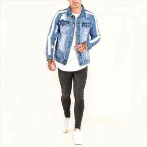Chaqueta Vaquera Personalizada al por Mayor para Hombre, Chaqueta de Invierno de Algodón de la Mejor Calidad, Chaquetas Vaqueras de Estilo Casual - Product Image 2