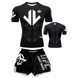 Ensemble de vêtements de sport de haute qualité, veste de boxe et short pour hommes sur mesure avec logo, uniforme d'entraînement MMA Muay Thai - Product Image 3