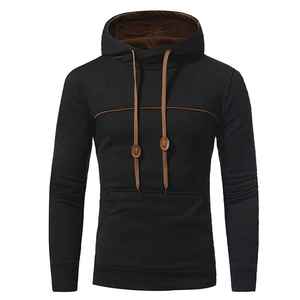 2026 Buy Regular Fit Heavyweight 70% Cotton 30% Recycled Polyester Fleece Safety <b>Orange</b> <b>Men</b> Pullover Cotton Blended <b>Hoodies</b> - Product Image 5