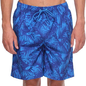 Shorts de sport pour hommes sur mesure, taille élastique, couleur unie, 100% coton, tissu respirant, impression numérique, vente en gros - Product Image 1
