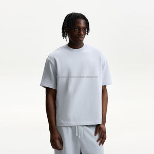 100% Cotton Oversized Rib O Neck Drop Shoulder Long Length <b>T</b>-<b>Shirts</b> for Men Digital Printing Options Available Various Options - Product Image 1