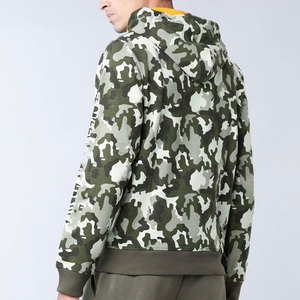 Sudadera con Capucha de Camuflaje para Hombre, Corte Regular, Tejido de Algodón, Informal, con Bolsillo Delantero, Estilo Otoñal - Product Image 3