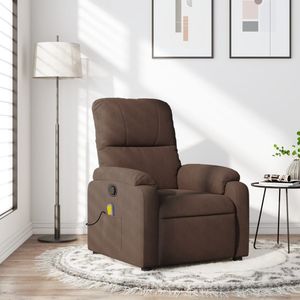 Fauteuil inclinable de massage marron - Product Image 1