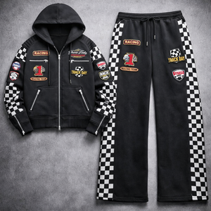 Sudadera con capucha y cremallera de forro polar transpirable, inspirada en carreras GP, personalizada, unisex, para invierno, con estampado serigráfico, estilo urbano. - Product Image 1