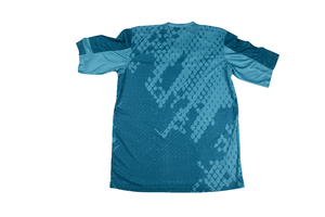 Maillot de sport unisexe personnalisé à manches courtes en polyester anti-humidité pour adultes, imprimé par transfert thermique, pour équipe de football - Product Image 2