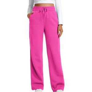 Pantalones Deportivos Holgados de Felpa Francesa de Algodón de Alta Calidad para Mujer, Diseño 2025, Estilo Urbano, con Corte Recto - Product Image 1