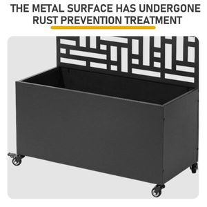 Fioriera da Giardino in Metallo Alta 70 Pollici con Traliccio per Piante Rampicanti e Ortaggi, Recinzione e Cancello - Product Image 6