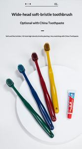 Kit de brosses à dents jetables de luxe de haute qualité avec logo personnalisé, poils en nylon doux <span class=keywords><strong>et</strong></span> manche en plastique pour hôtels <span class=keywords><strong>et</strong></span> voyages - Product Image 6