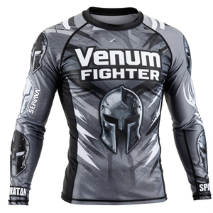 Camiseta de Compresión Venum Fighter de Manga Larga con Estampado Completo para Hombre, Camiseta Deportiva de Poliéster de Secado Rápido - Product Image 3