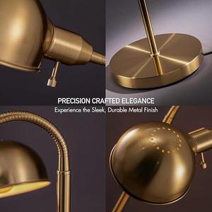 Lampe de sol élégante en métal blanc avec abat-jour en lin pour un style intérieur minimaliste - Product Image 6