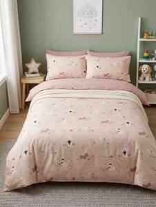 Drap-housse naturel en Lyocell 40S 200TC, doux pour la peau, motif caniche de dessin animé pour enfants, respirant et frais, pour la vente en gros - Product Image 6