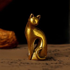 Modern Metal Cat <b>Table</b> Centerpiece For Decorative Display In Living Room Bedroom And Office Interior Spaces - Product Image 1
