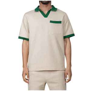 Conjunto de Camiseta Polo y Pantalones Cortos Personalizados para Hombre, Tejido de Punto, Ligero, Transpirable, Uniforme de Verano para Equipo, Ropa de Golf y Tenis - Product Image 1