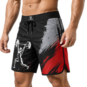 Custom Men's Weightlifting Board Shorts Quick Dry <b>Surf</b> Shorts Gym Fitness Beach Swim Trunks Sublimation Printed OEM ODM Design - Product Image 2