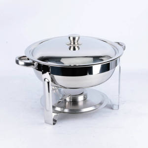 Calentador de Comida para Banquetes Dorado con Caligrafía Árabe Real Recortada, Base con Patrón Geométrico Islámico y Gancho para Pilar - Product Image 5