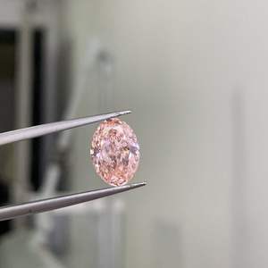 Diamant rose fantaisie cultivé en laboratoire CVD, taille ovale 3,3 carats, clarté VVS, certifié IGI, diamants en vrac pour bijoux, vente en gros CONCEPTION DIA-2-102 - Product Image 4