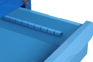 Chariot à outils avec 4 et 5 tiroirs, unité de stockage mobile industrielle avec système de verrouillage centralisé et roues - Product Image 2