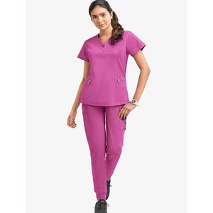Ensemble de blouses médicales tissées sur mesure de haute qualité pour femmes, respirant, pour usage hospitalier, uniformes chirurgicaux d'infirmières avec détection d'aiguilles - Product Image 1